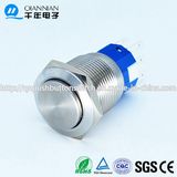 Qn19-C7 19mm Momentary|Latching Elevated Head IP67 Stainless Steel Push Button Switch